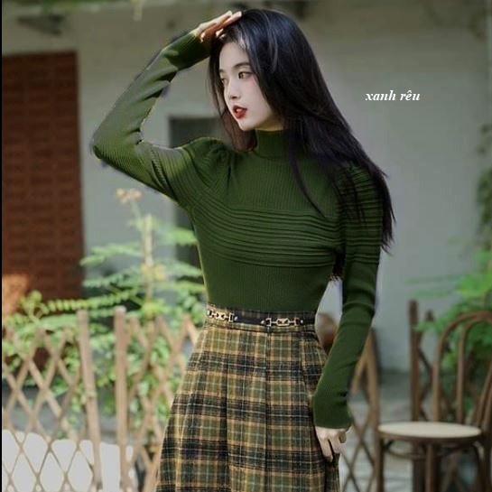áo Len Dài Tay Dáng Bồng Gân Nổi Thời Trang – Chipxinhxk
