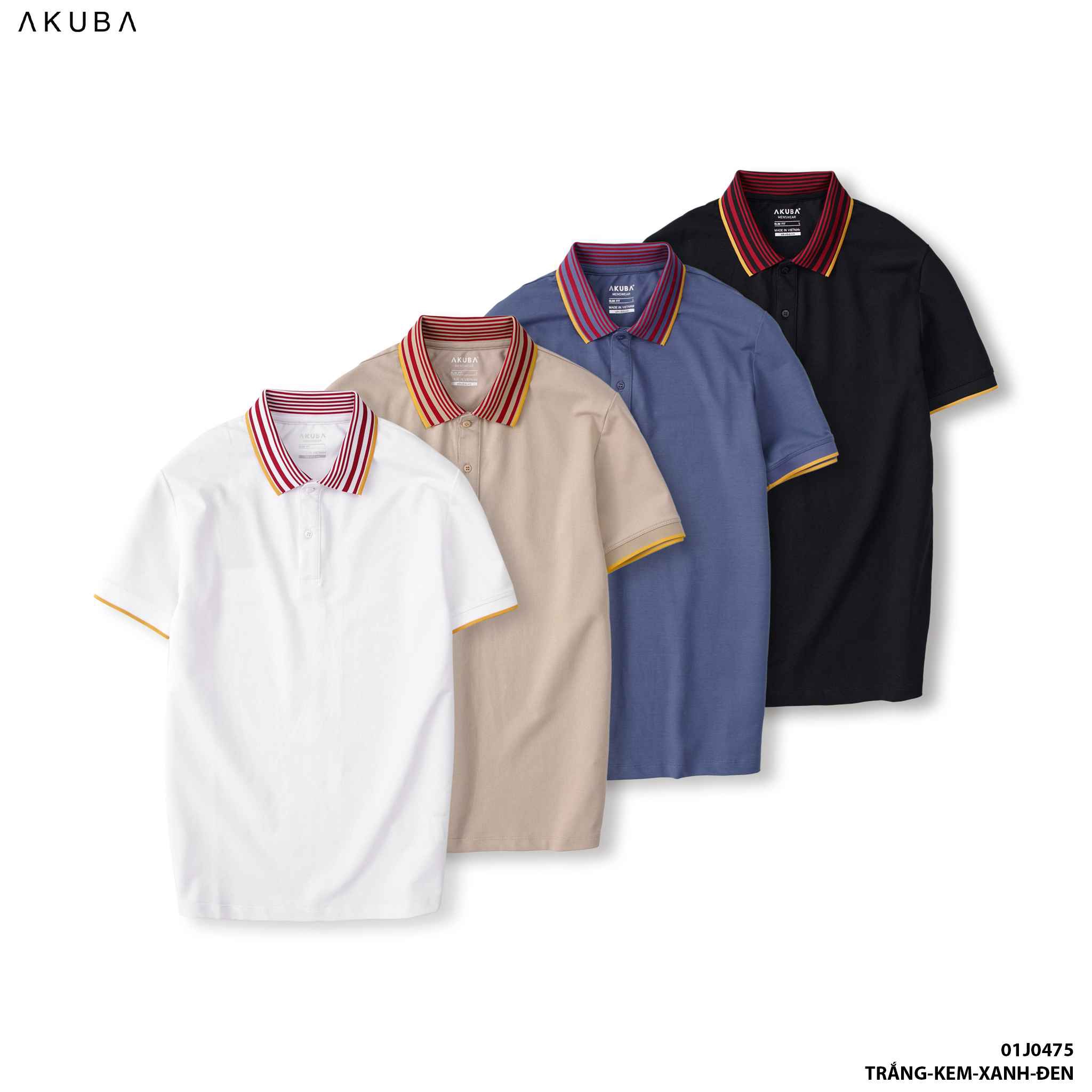 áo Thun Cổ Polo 01j0475 – Akuba