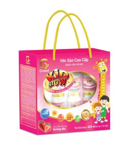 [lốc 6 Hũ] Yến Sào Cinest 20% Kid Grow Hương Dâu 70ml – Franci