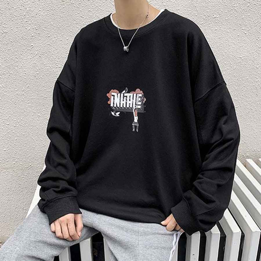 Sweater Hlxle Nỉ Bông Cotton Form Rộng – Monster X Street