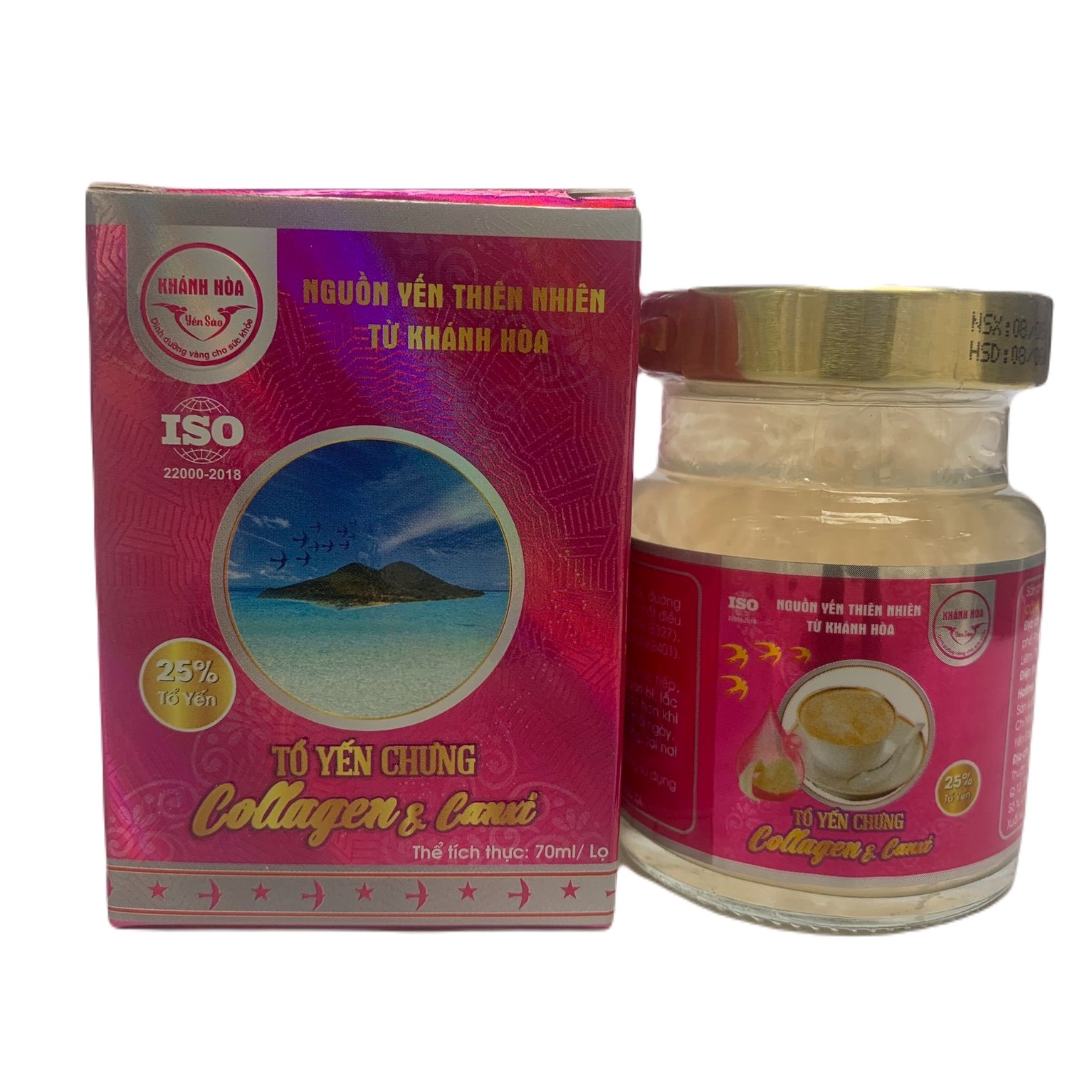 Tổ Yến Chưng Collagen Và Canxi 70ml – Khánh Hòa Yến Sào