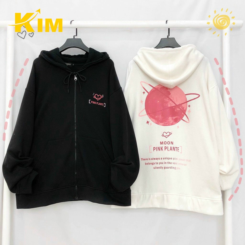 áo Khoác Nỉ Ngoại Unisex Moon Pink – Kim