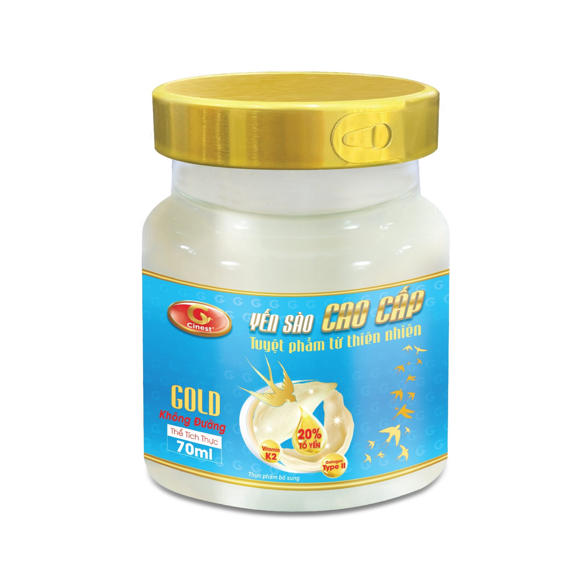 Yến Sào Cinest 20% Gold Không đường 70ml – Franci