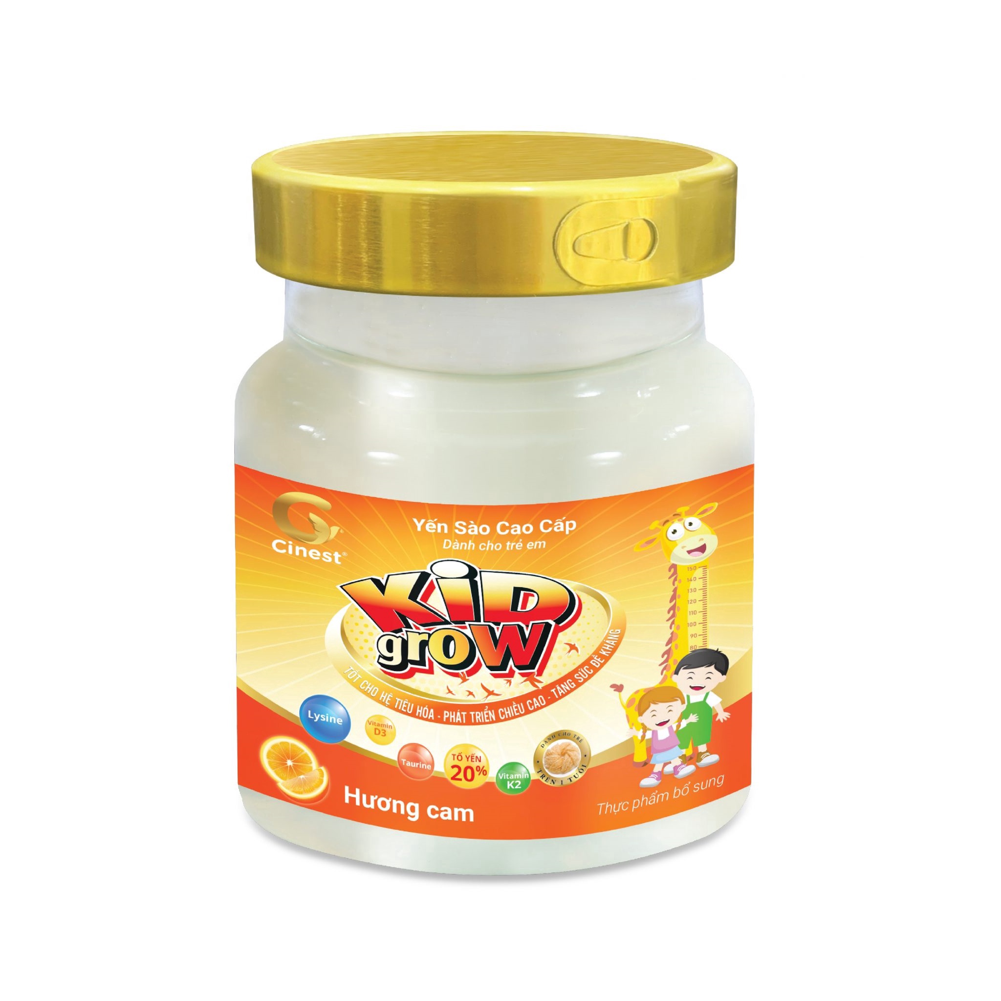 Yến Sào Cinest 20% Kid Grow Hương Cam 70ml – Franci