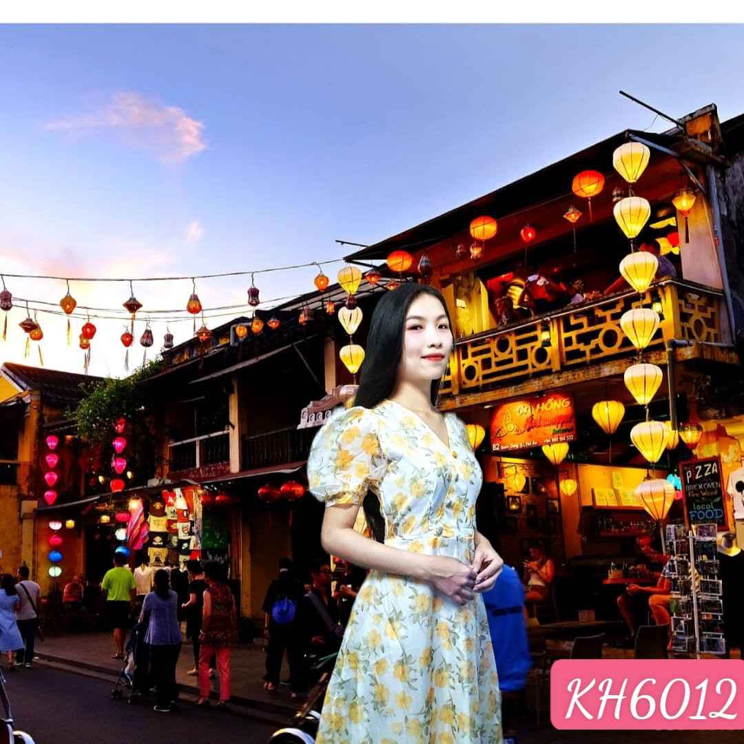đầm Xòe Voan Hoa Thanh Lịch (flash Sale) – Kim Hằng