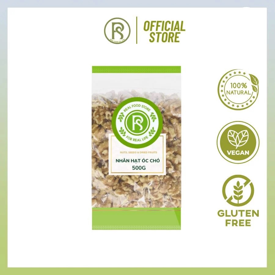 Nhân Hạt óc Chó Vàng 500 – Real Food