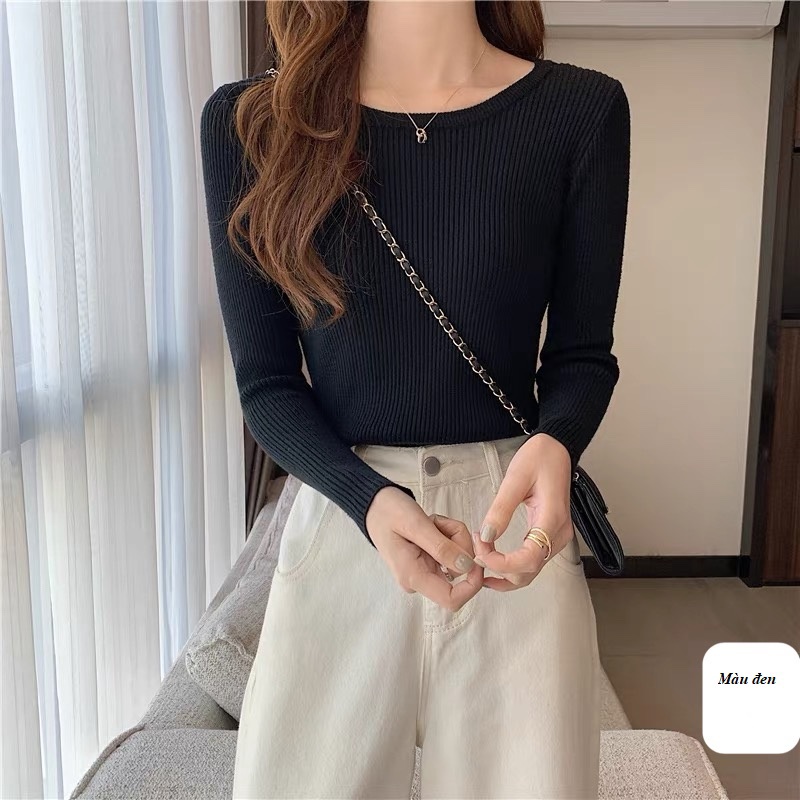 áo Len Dài Tay Cổ Tròn Chất Len Mềm Mịn – Chipxinhxk