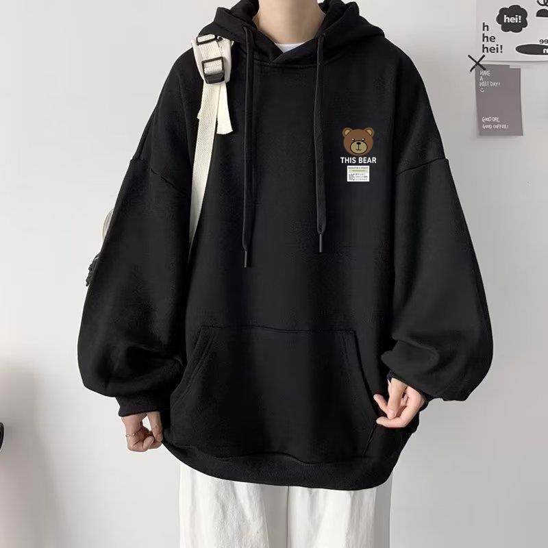 Hoodie This Bear Nỉ Bông Cotton Form Rộng Mũ To 2 Lớp – Monster X Street