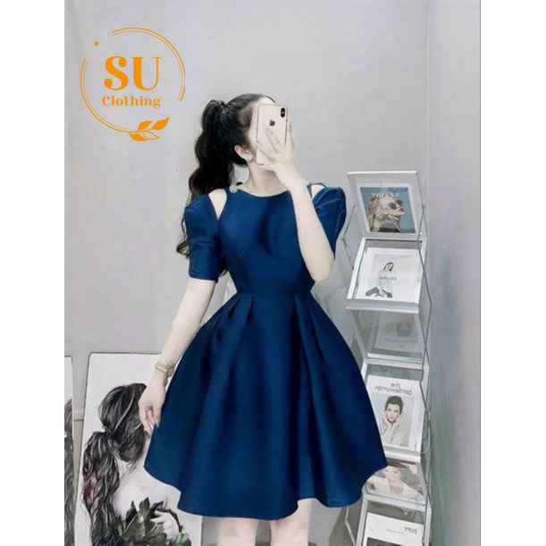 đầm Xoè Dự Tiệc Kiểu Hở Vai – Su Clothing