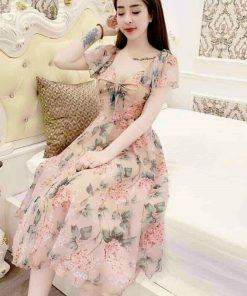 đầm Hoa Tiểu Thư Dễ Thương Tf9509 – Tosatan