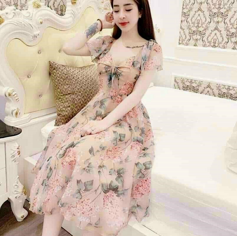 đầm Hoa Tiểu Thư Dễ Thương Tf9509 – Tosatan