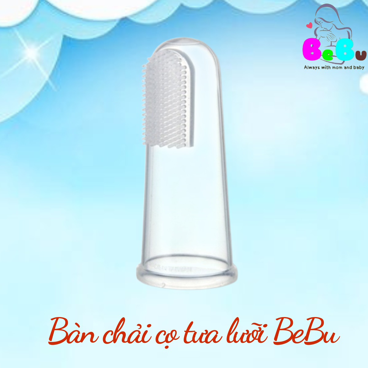 Bàn Chải Tưa Lưỡi Silicon Hình Ngón Tay – Bebu