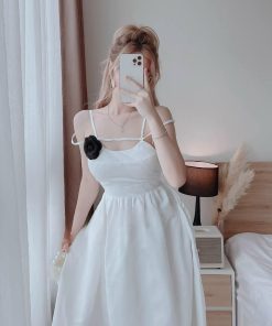 đầm Dây Quyến Rũ đính Bông Xinh Xắn Tf11002105 – Tosatan