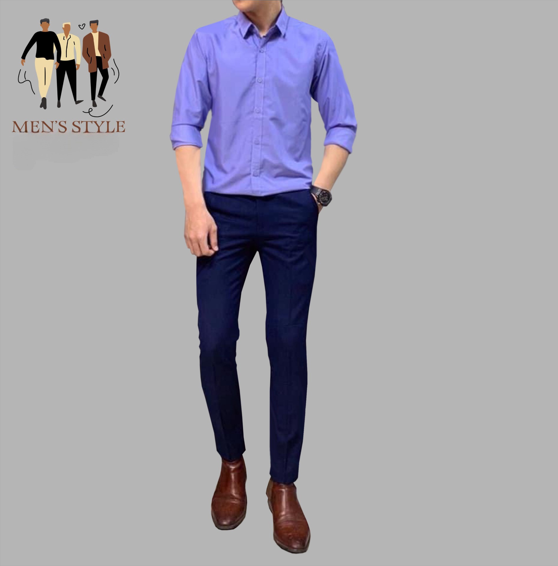 Quần âu Nam Vải Chéo Cao Cấp Co Giãn, Dáng Hàn Quốc – Men’s Style