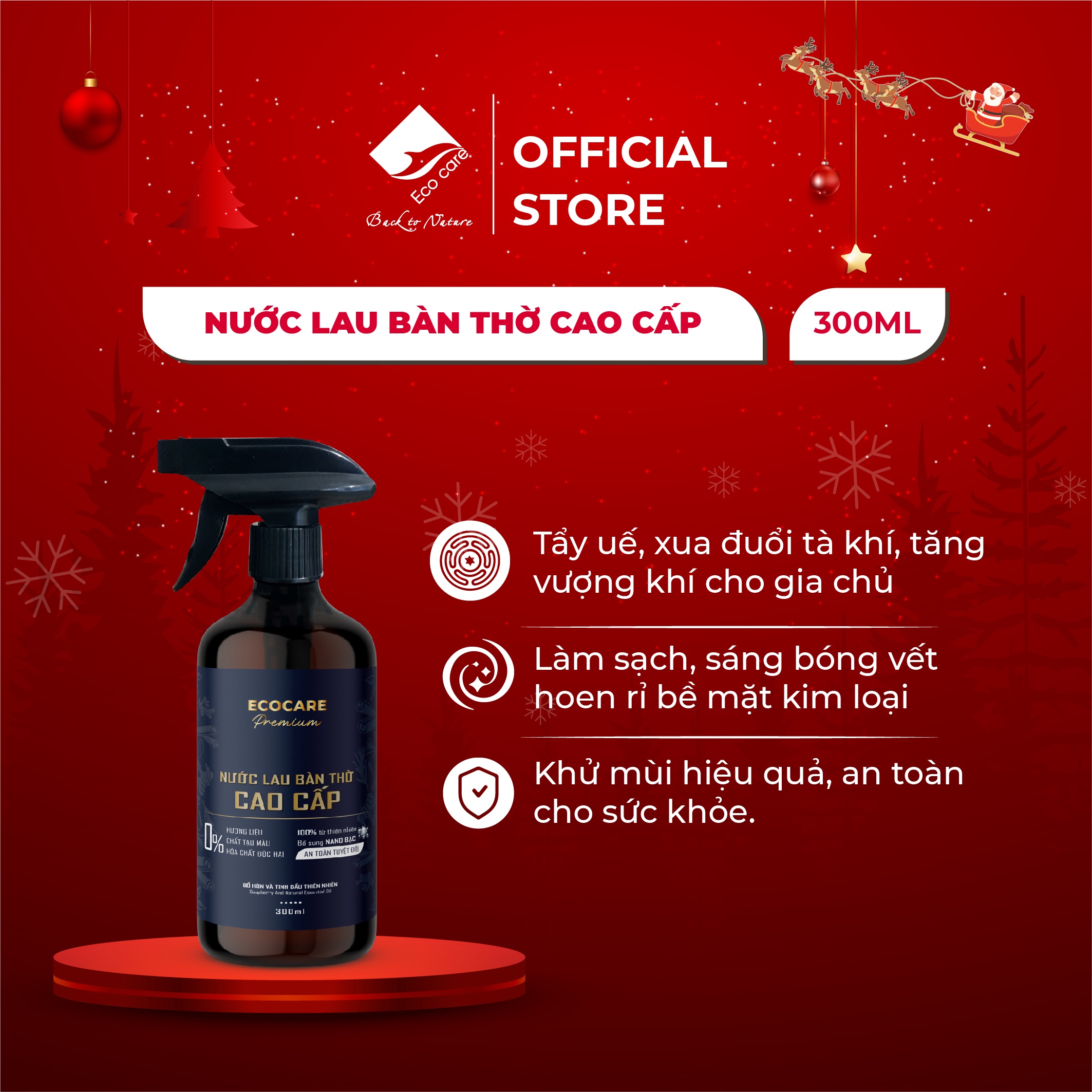 Lau Bàn Thờ Premium 300ml – Ecocare