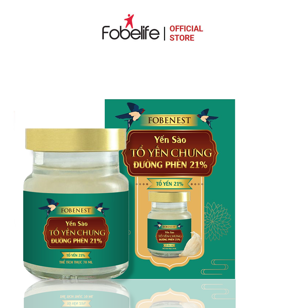 Yến Sào Fobenest đường Phèn 70ml 21% Sợi Tổ Yến – Fobelife