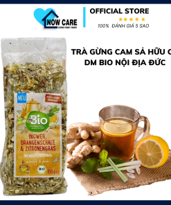 Trà Gừng Cam Sả Hữu Cơ Giảm Ho, Giải Cảm 100g – Bio