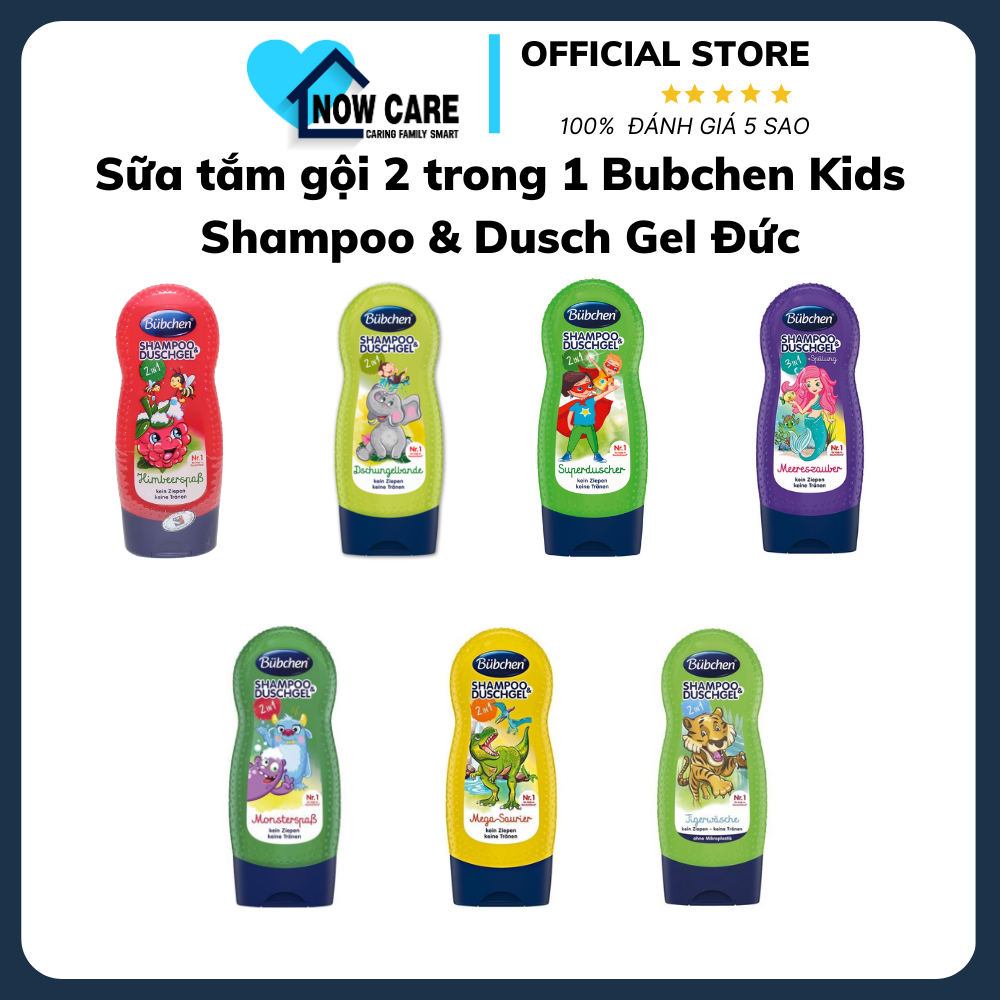 Sữa Tắm Gội 2 Trong 1 Kids Shampoo & Duschgel 230ml – Bubchen