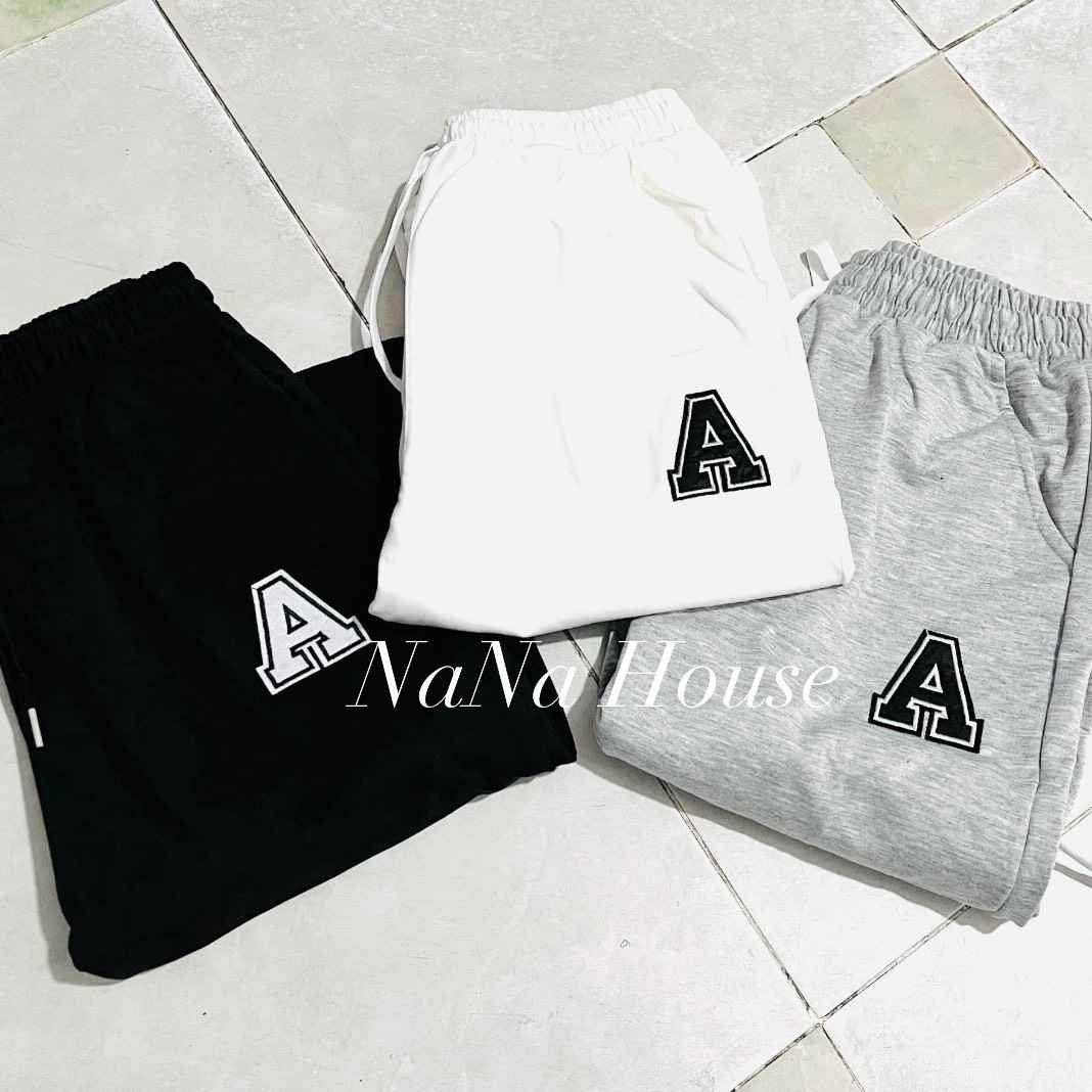 Quần Jogger Nỉ Chữ A – Nana House