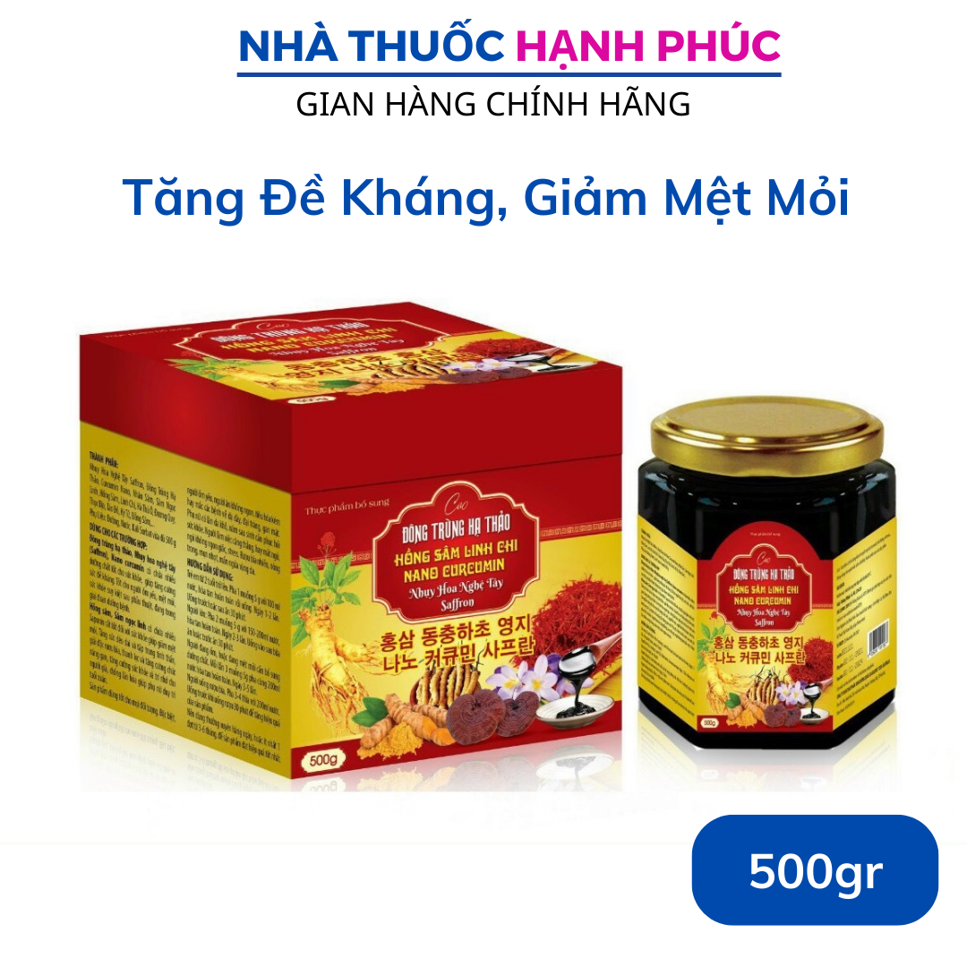 Cao đông Trùng Hạ Thảo Hồng Sâm Linh Chi Nano Curcumin Nhụy Hoa Nghệ Tây Saffron Goldent – Australia