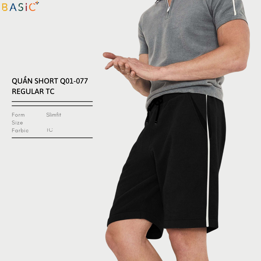 Quần Short Stripe Slimfit No 077 – Basic Plus