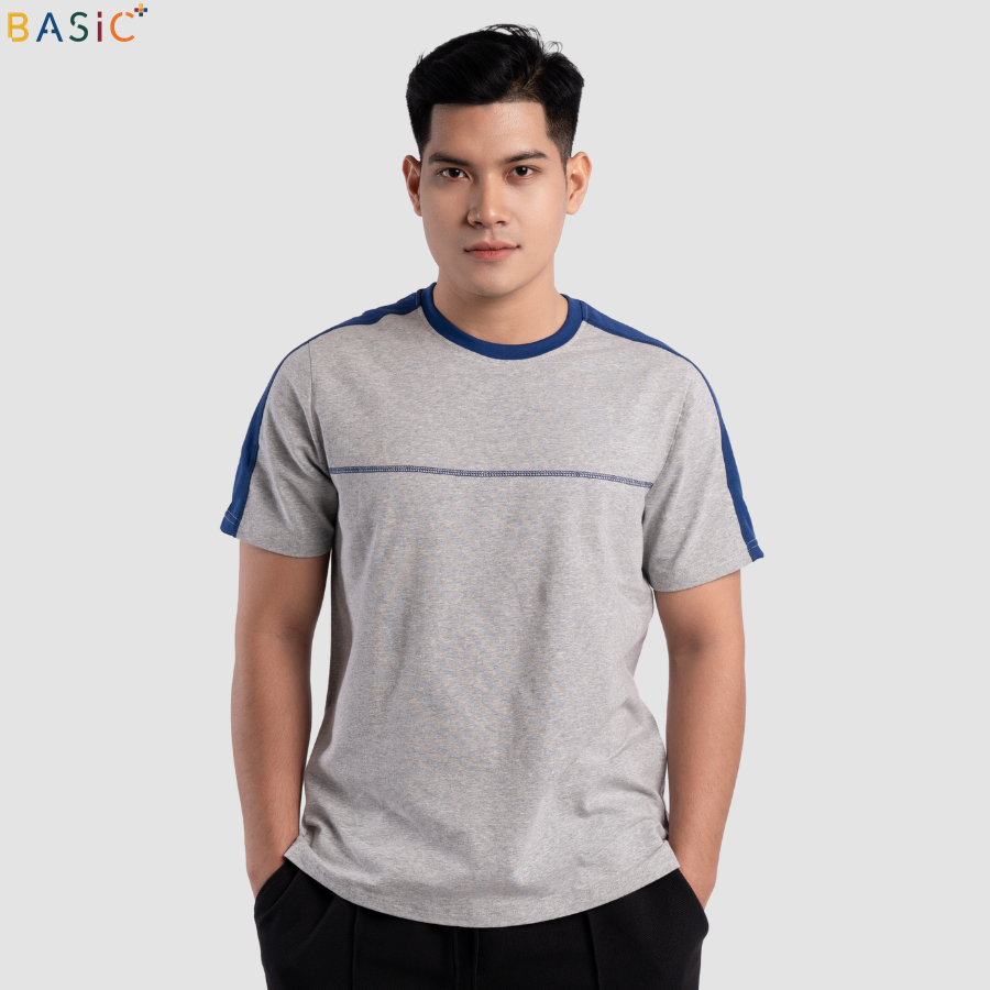 áo Tshirt Shoulder Contrast Slimfit No 063 – Basic Plus