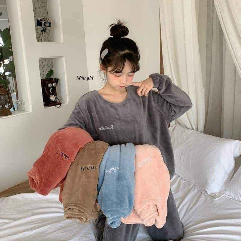Bộ Mặc Nhà Chất Lông Nhung Siêu Mềm – Diepchi Fashion