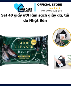 Set 40 Giấy ướt Làm Sạch Giày Da, Túi Da – Kyowa