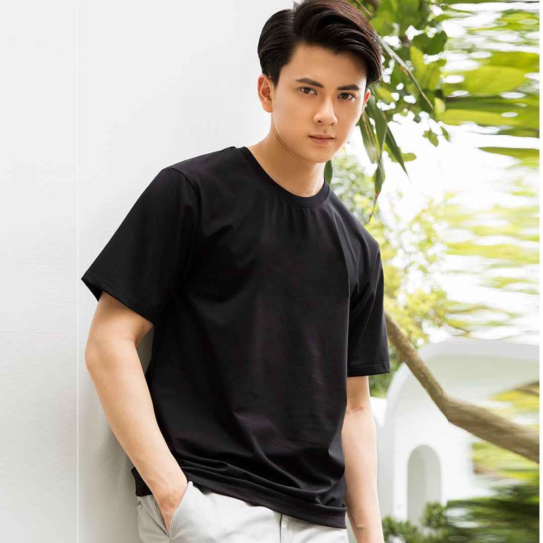 áo Thun Nam Menswear Phông Ngắn Tay Cổ Tròn Trơn Basic Regular Fit Premium – Tuto5