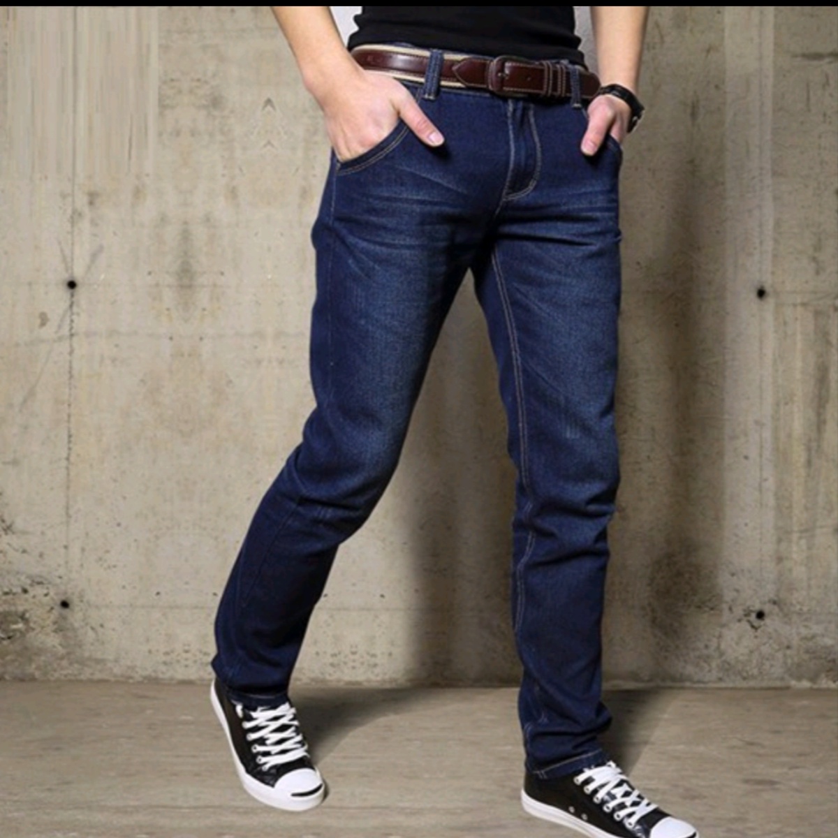 Quần Jean Nam ống Suông Vải Jean Cotton – Lê Phương Boutique