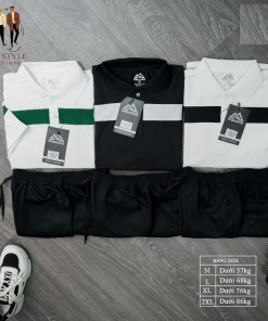Bộ Thể Thao Cộc Tay Nam Polo Phối Màu Sọc Ngang – Men’s Style