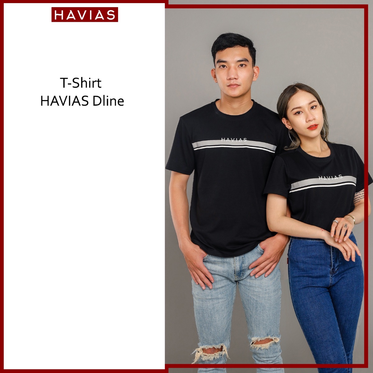 áo Thun Nam Nữ Cặp đôi Cotton Dline – Havias