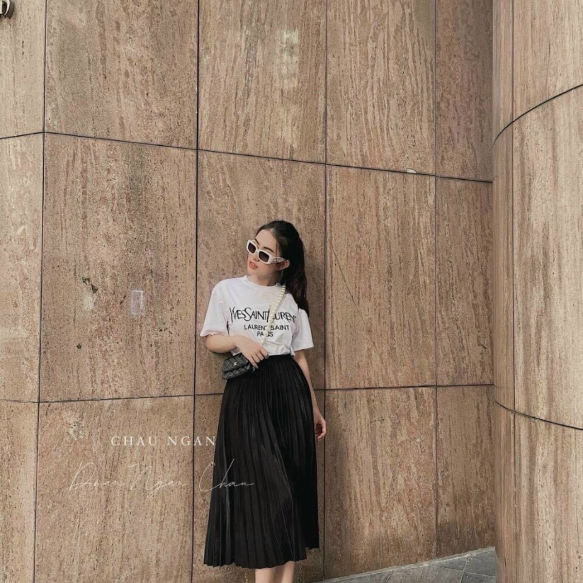 Chân Váy Xòe Dài Dập Ly Vintage – Dma Store