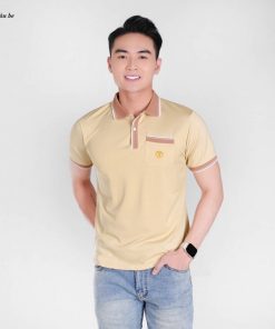 áo Polo Nam Cổ Bẻ Phối Túi Ngực Có Thêu Logo Cá Tính- Chipxinhxk