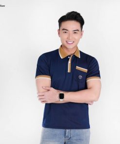 áo Polo Nam Cổ Bẻ Phối Túi Ngực Có Thêu Logo Cá Tính- Chipxinhxk