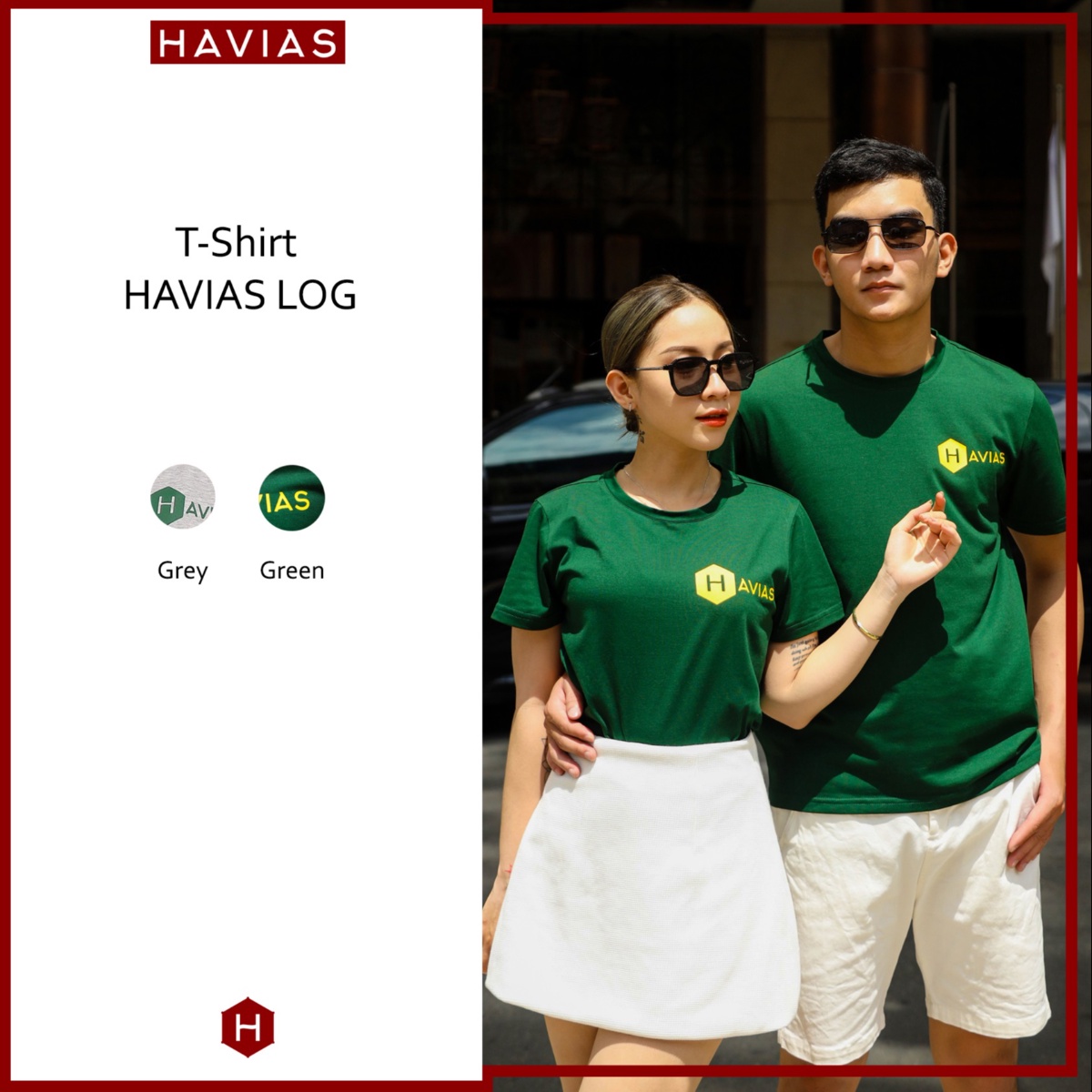 áo Thun Cặp đôi Cotton Log – Havias