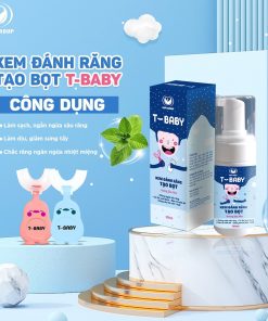 Combo Bọt đánh Răng T Baby & Bàn Chải Chữ U – Hapi