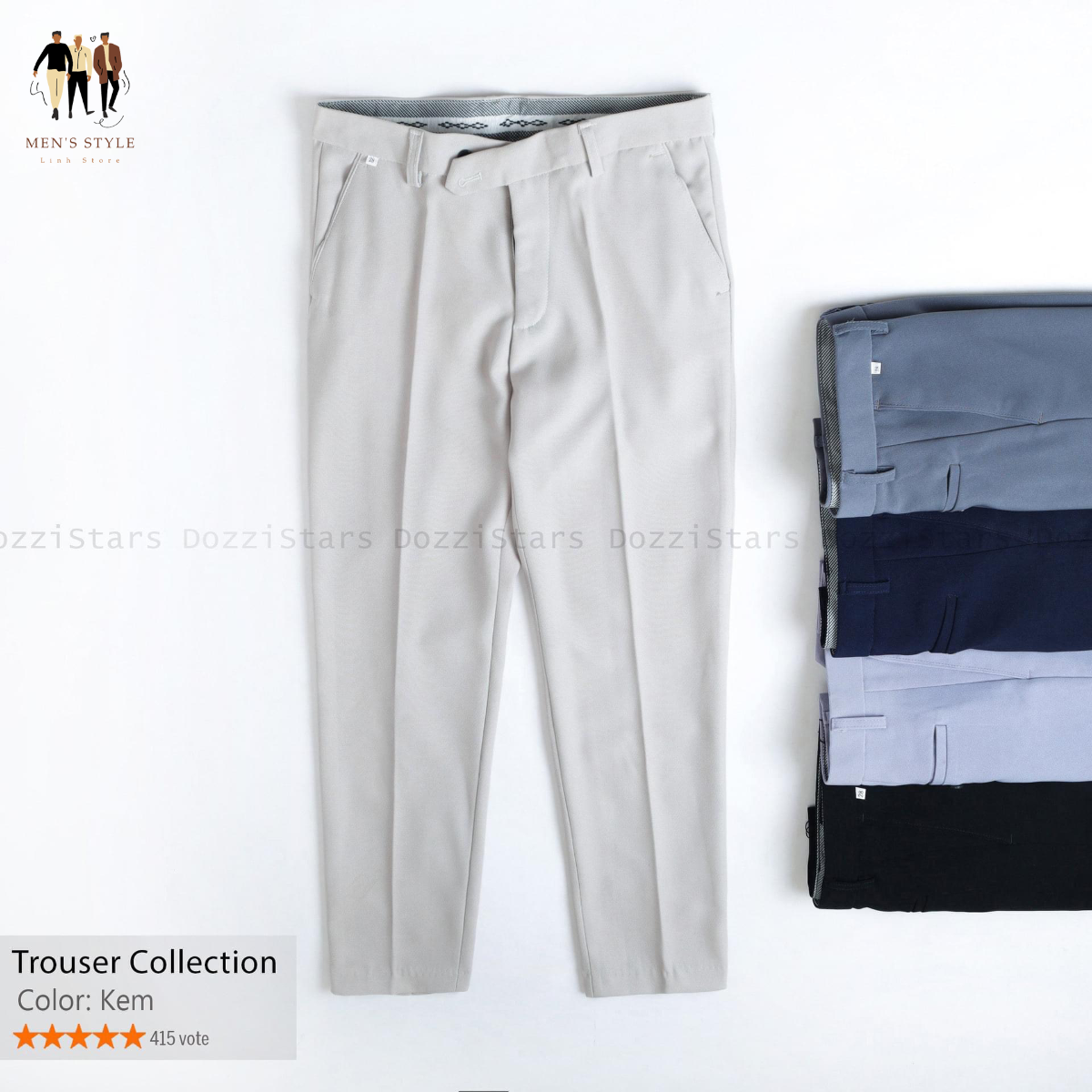Quần âu Nam Vải Tuyết Mưa – Men’s Style