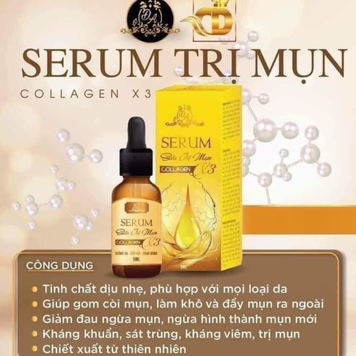 Serum Trắng Da, Ngừa Mụn Collagen X3 – đông Anh