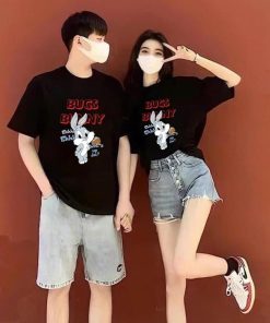 Áo Thun Tay Lỡ Unisex In Hình Thỏ Siêu Chất – Chốt đi Store