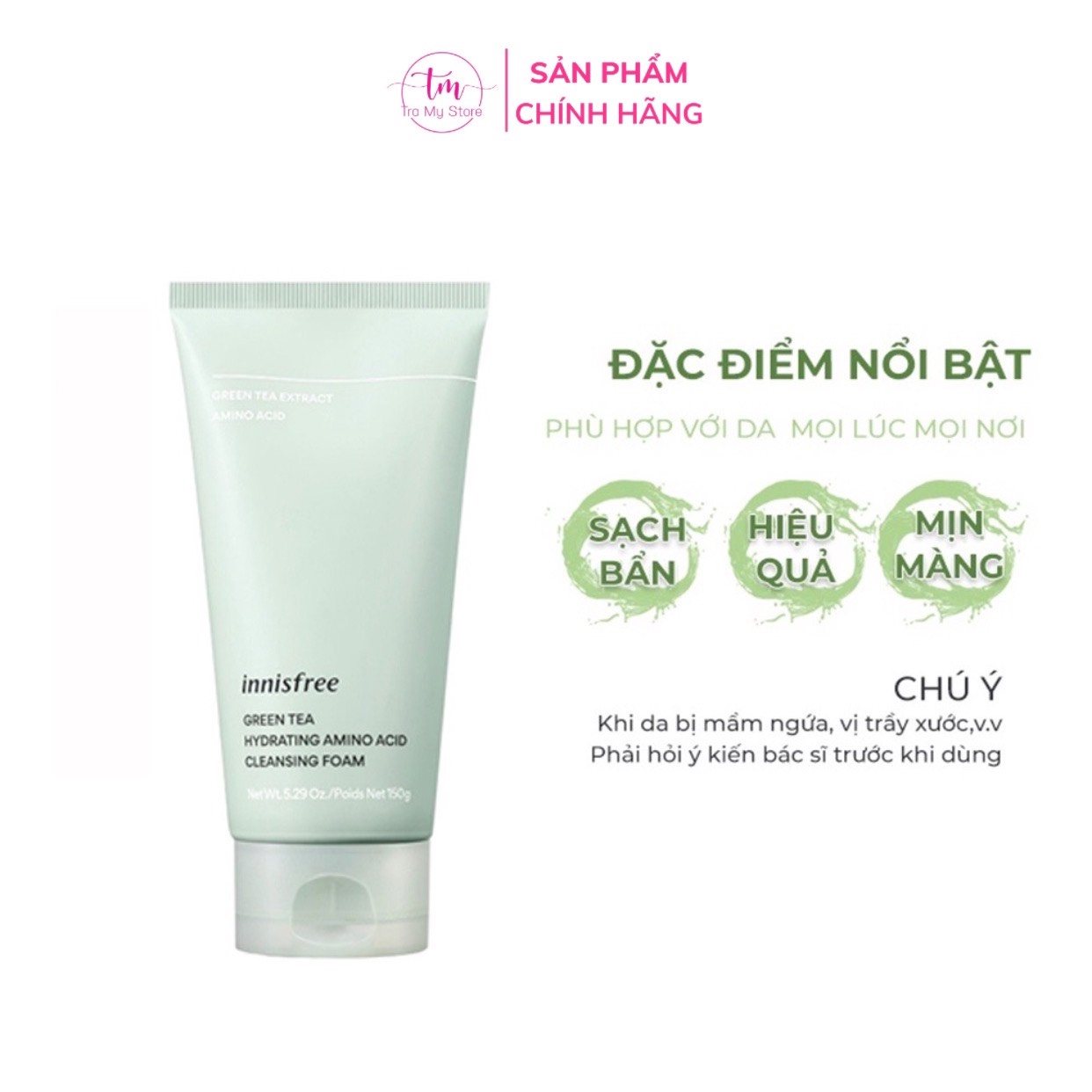 Sữa Rửa Mặt Trà Xanh 150ml – Innisfree