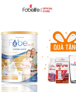Sữa Bột Fobemilk Xương Khớp, Bổ Sung Collagen Giúp Xương Chắc Khỏe Dẻo Dai 900g – Fobelife