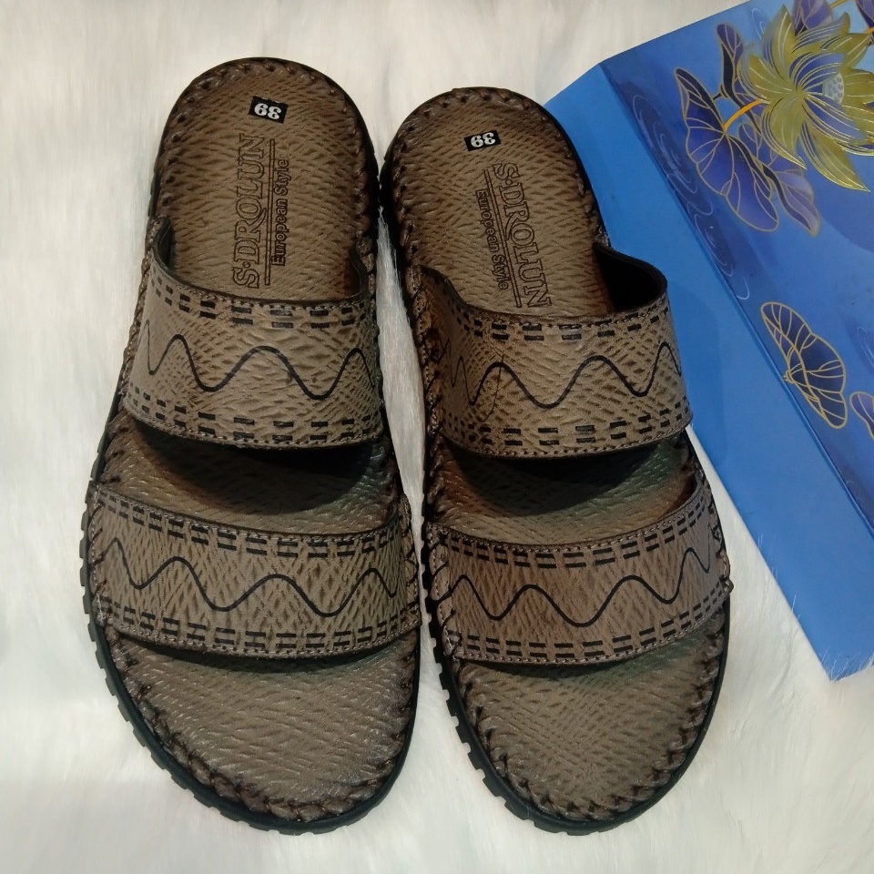 Dép Da Nam, Hàng Khâu Tay, Siêu Hót, Bền đẹp – Haanh