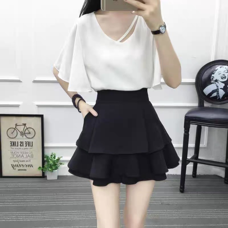 Chân Váy 3 Tầng Ngắn Chất Tuyết Mưa, Có Túi, Khóa Sau Thời Trang – Chipxinhxk
