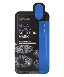 Mặt Nạ Than Hoạt Tính Se Khít Lỗ Chân Lông Aqua Black Solution Mask 23ml – Mediheal