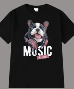 Áo Thun Tay Lỡ Unisex Form Rộng, Phông Nam Nữ In Chữ Music & Dog đẹp Chất – Chốt đi Store