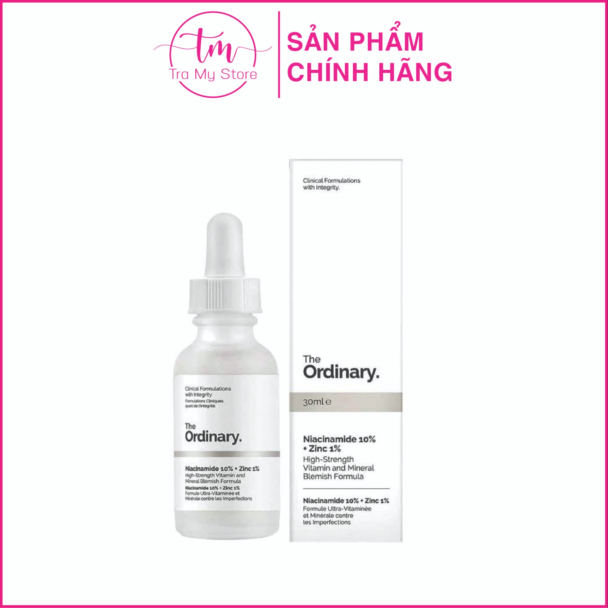 Tinh Chất Trị Mụn, Giảm Thâm Niacinamide 10 + Zinc 1 – The Ordinary