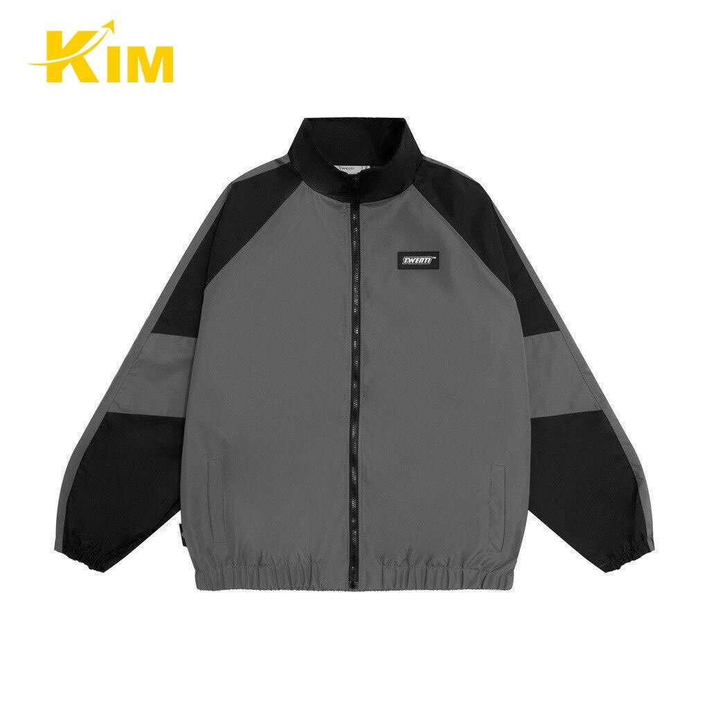 áo Khoác Dù Unisex Form Rộng Free Size Phối 2 Màu – Kim