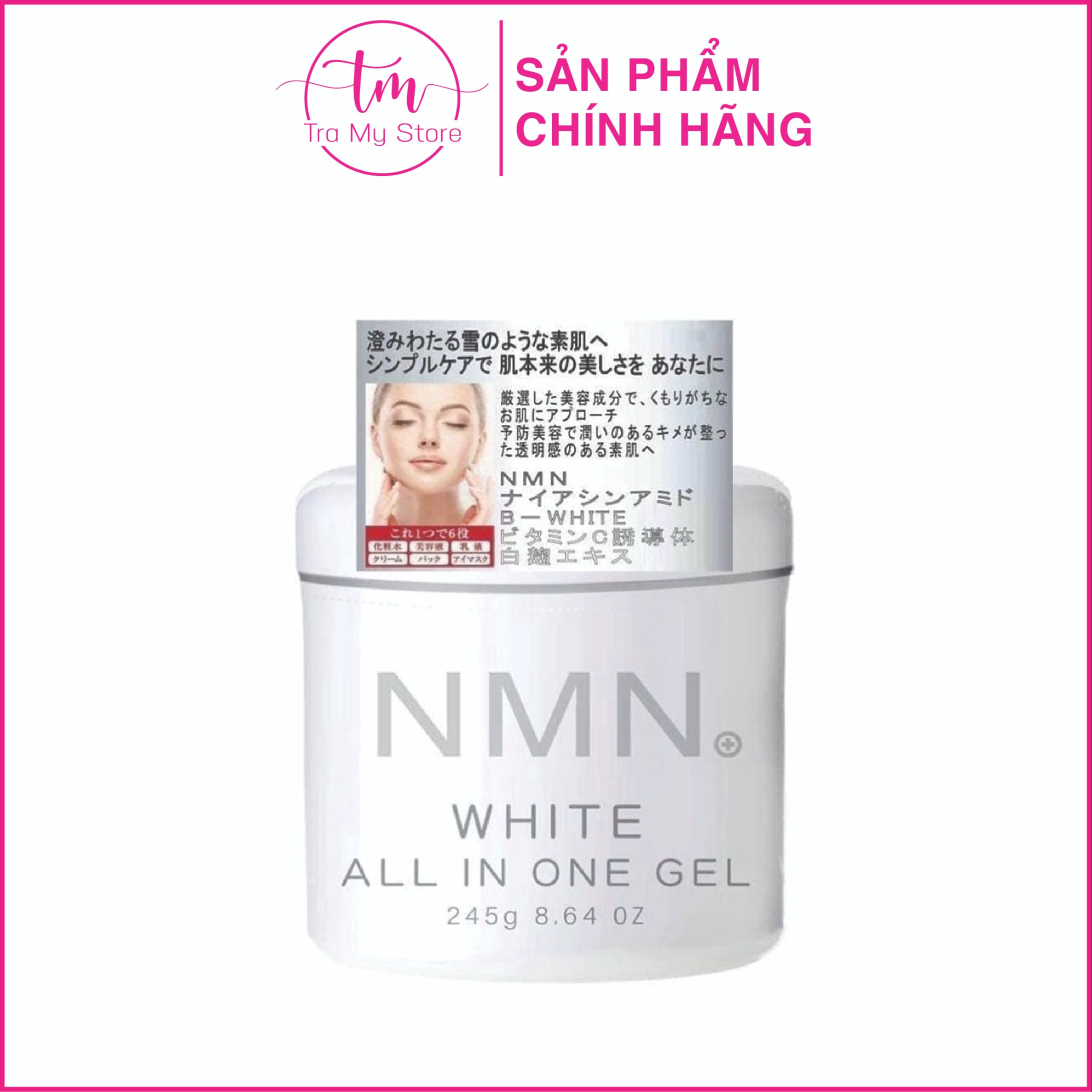 Kem Dưỡng Trắng Da, Chống Lão Hóa White All In One Gel 245g – Nmn