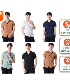 áo Sơ Mi Nam Ngắn Tay Cổ Bẻ Túi Hộp Chất Vải đũi Cực Mát Phong Cách Thời Trang Tx06 – Chốt đi Store
